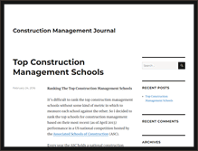 Tablet Screenshot of constructionmanagementjournal.com